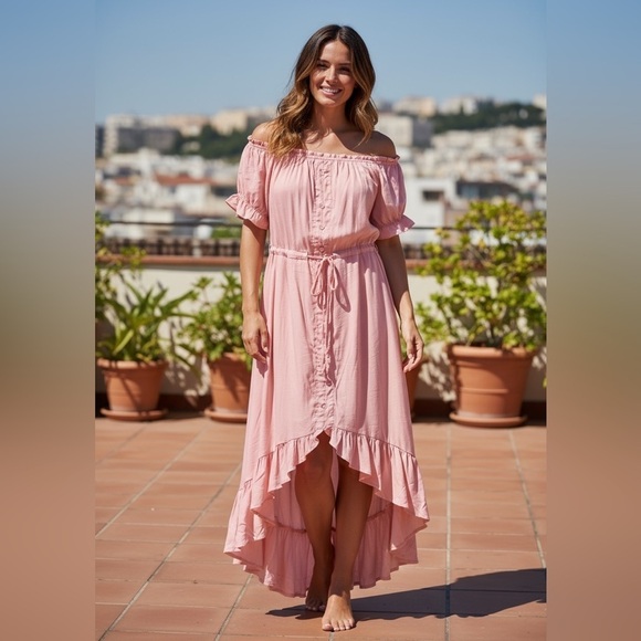 Dresses & Skirts - Pink Ruffle Dress